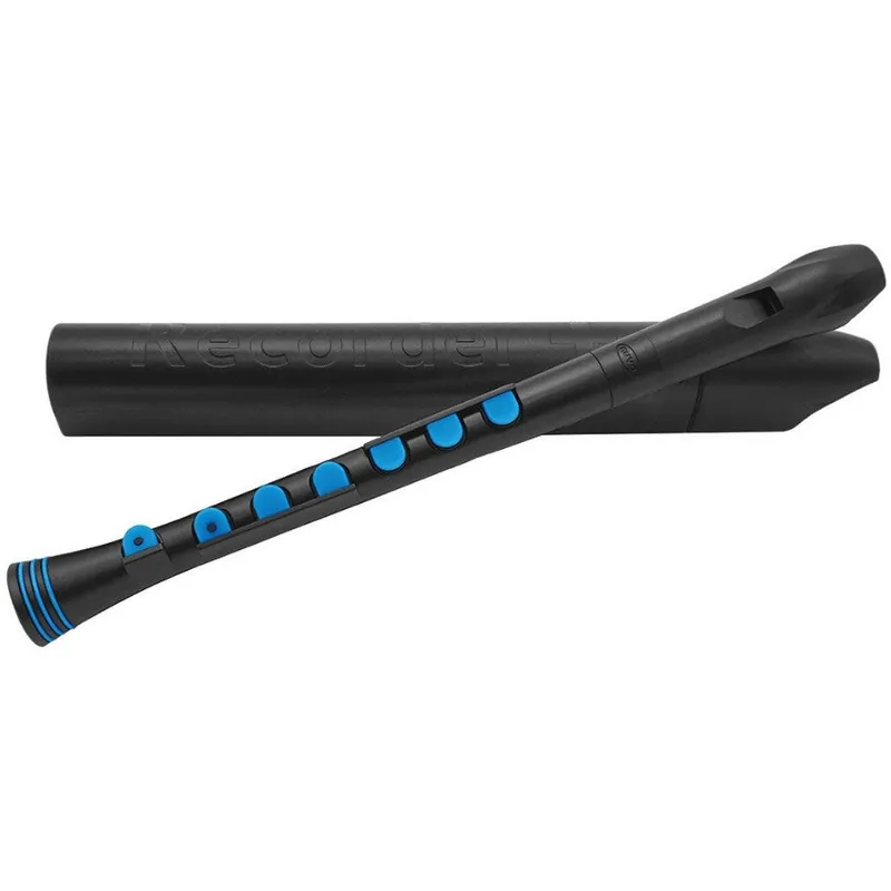 Begränsat erbjudande Nuvo Recorder+ BBL Black/Blue Plastic Soprano Recorder for K